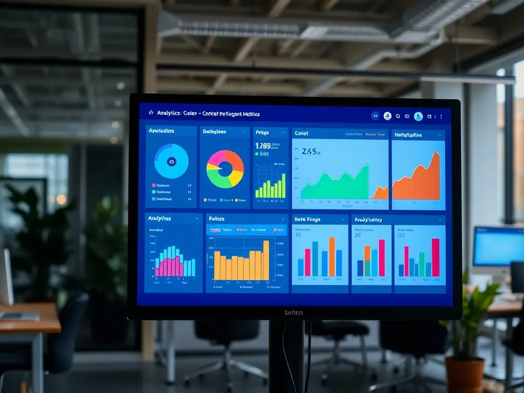A dashboard displaying real-time performance metrics of the call-to-action widget, including click-through rates, conversion rates, and engagement levels.